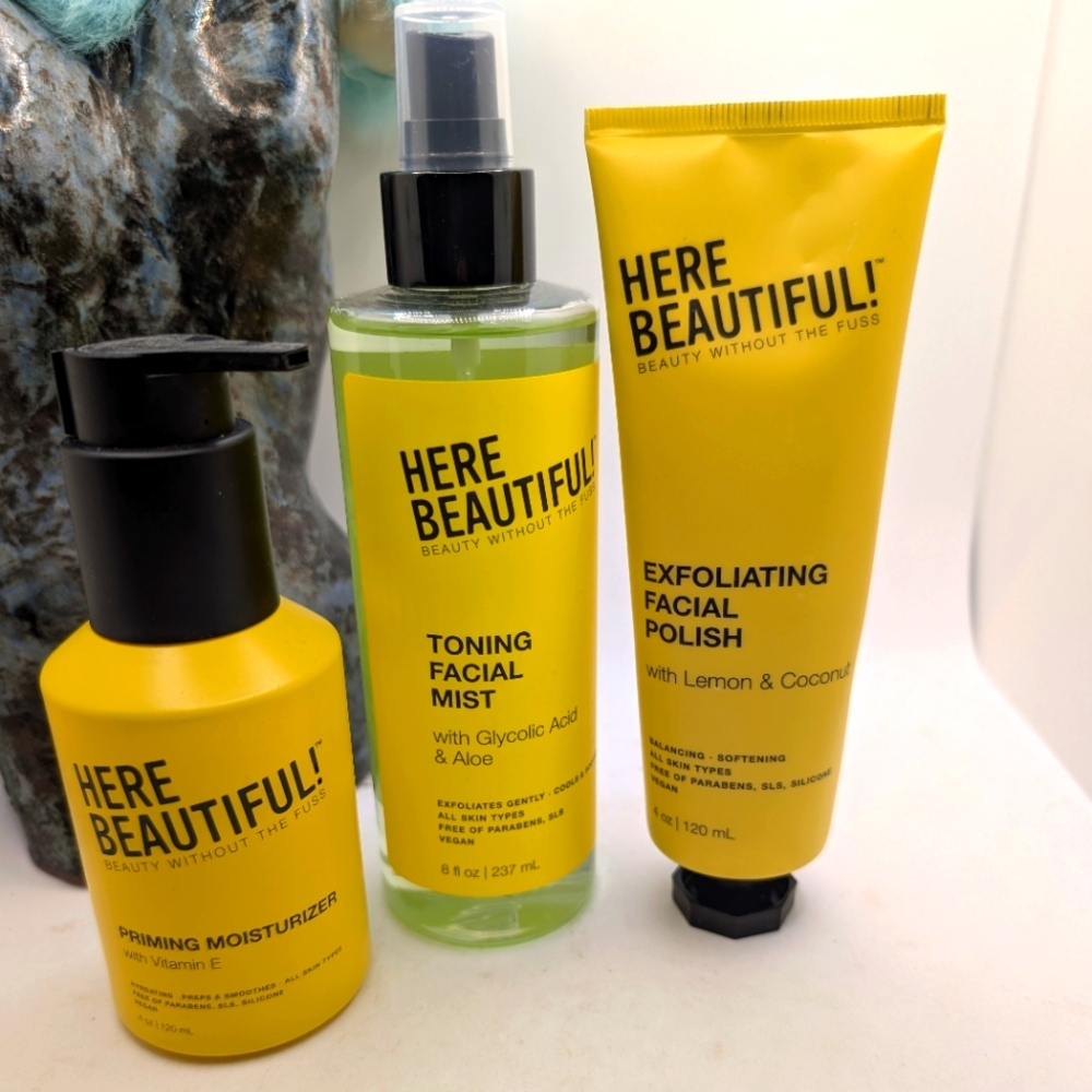 Here Beautiful Skincare Set - 3 Piece Set
